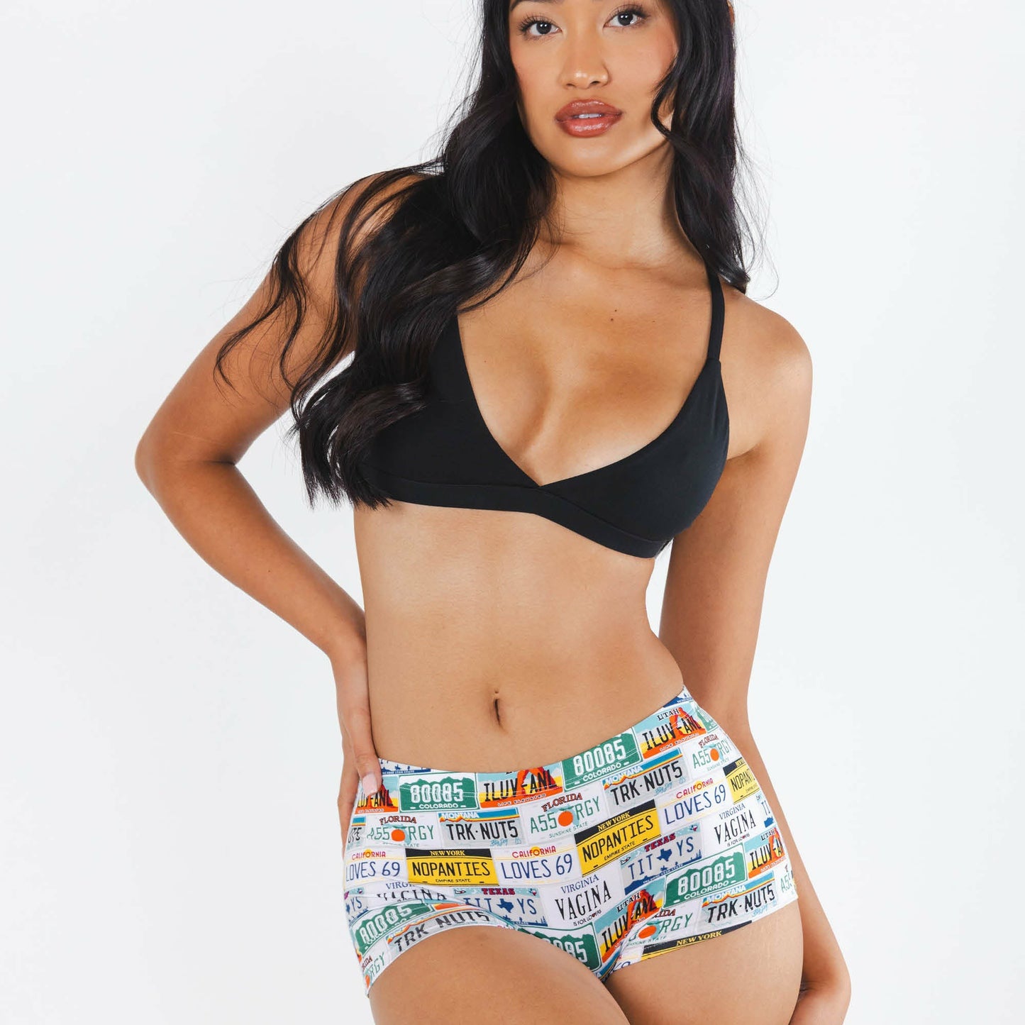 Shinesty Boyshort Underwear - License Plates