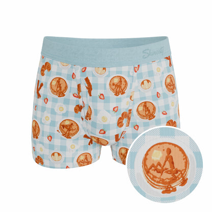 Shinesty Men's Ball Hammock® Pouch Trunk Underwear - Naughty Breakfast