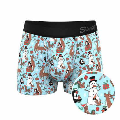 Shinesty Men's Ball Hammock® Pouch Trunk Underwear - Christmas Characters