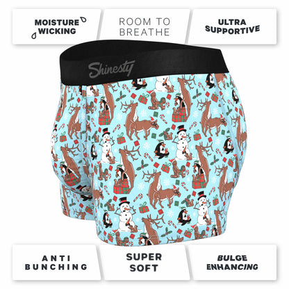 Shinesty Men's Ball Hammock® Pouch Trunk Underwear - Christmas Characters