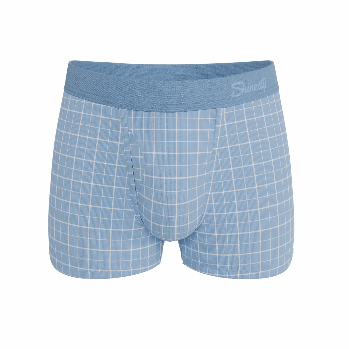 Shinesty Men's Ball Hammock® Pouch Trunk Underwear - Window Pane Plaid