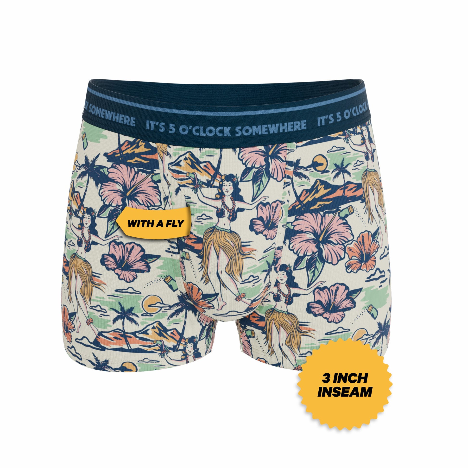 Shinesty Men's Ball Hammock® Pouch Trunk Underwear - Shinesty x Margaritaville®