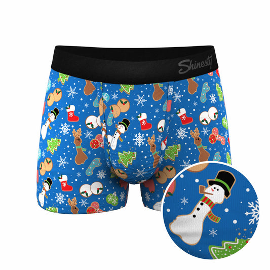 Shinesty Men's Ball Hammock® Pouch Trunk Underwear - Christmas Cookies