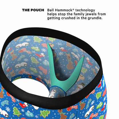 Shinesty Men's Ball Hammock® Pouch Trunk Underwear - Christmas Cookies