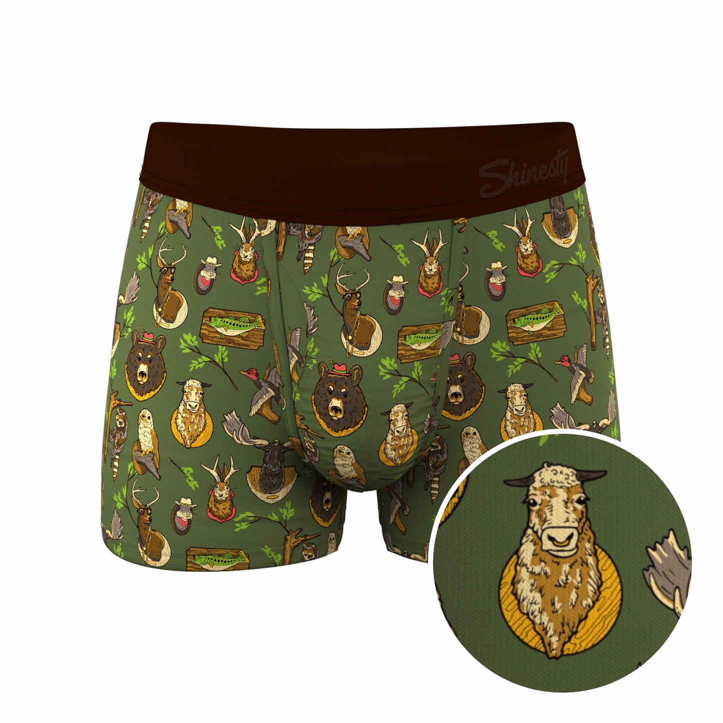 Shinesty Men's Ball Hammock® Pouch Trunk Underwear - Taxidermy