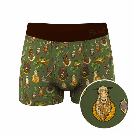 Shinesty Men's Ball Hammock® Pouch Trunk Underwear - Taxidermy