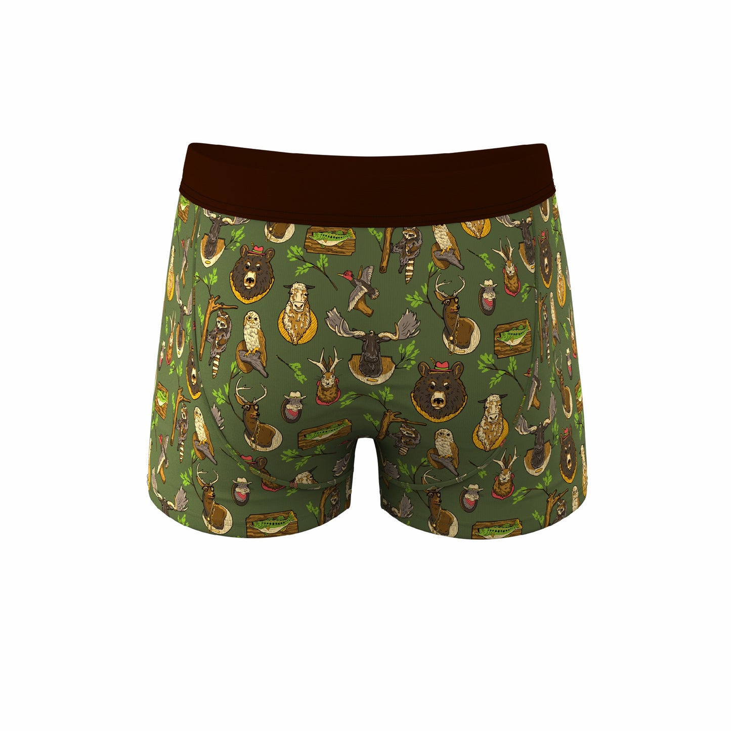 Shinesty Men's Ball Hammock® Pouch Trunk Underwear - Taxidermy
