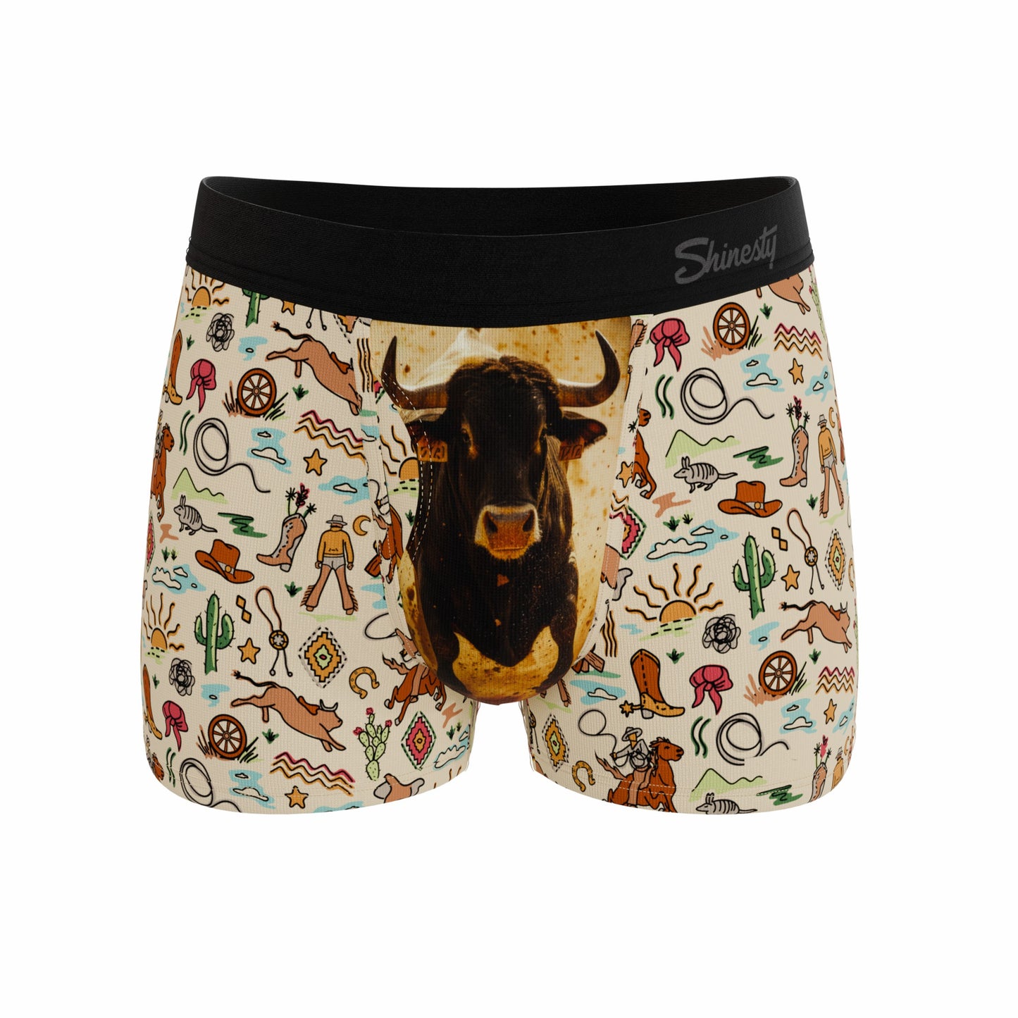 Shinesty Men's Ball Hammock® Pouch Trunk Underwear - Bull