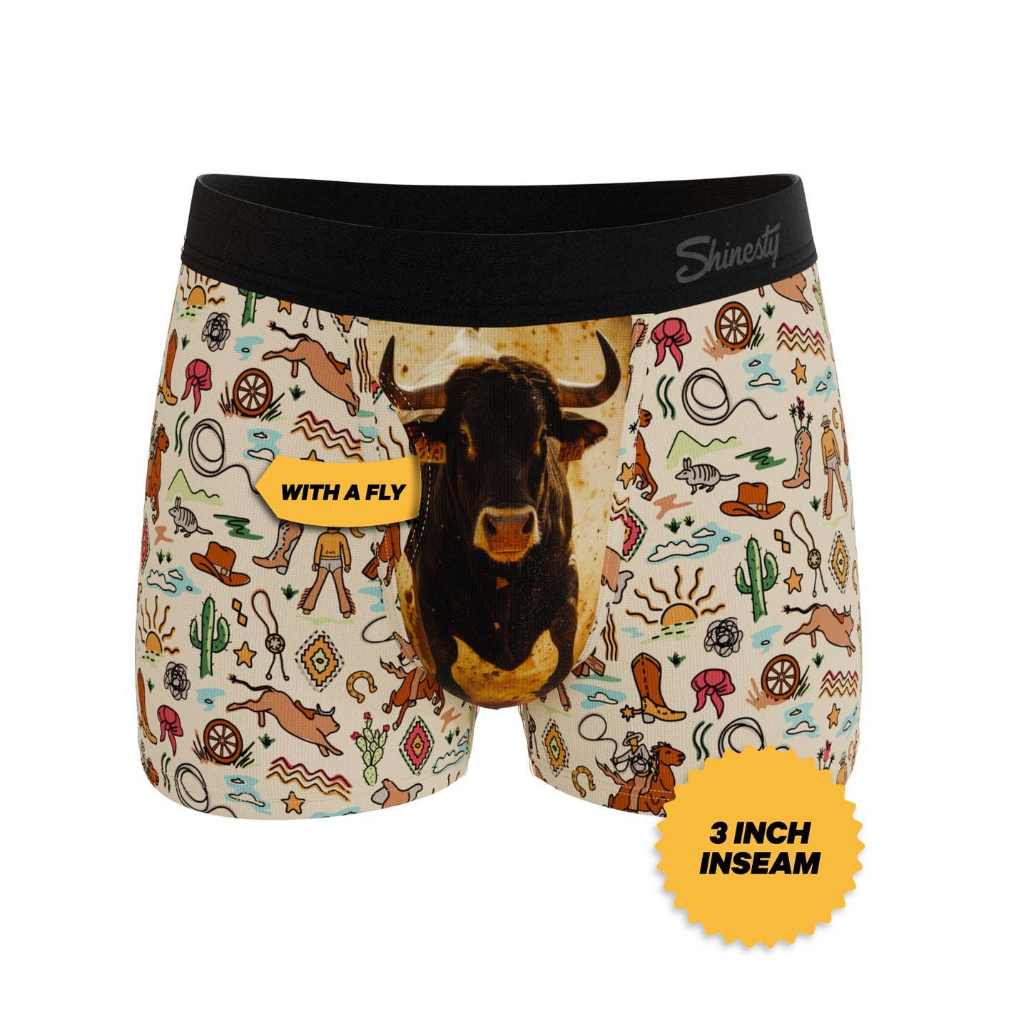 Shinesty Men's Ball Hammock® Pouch Trunk Underwear - Bull
