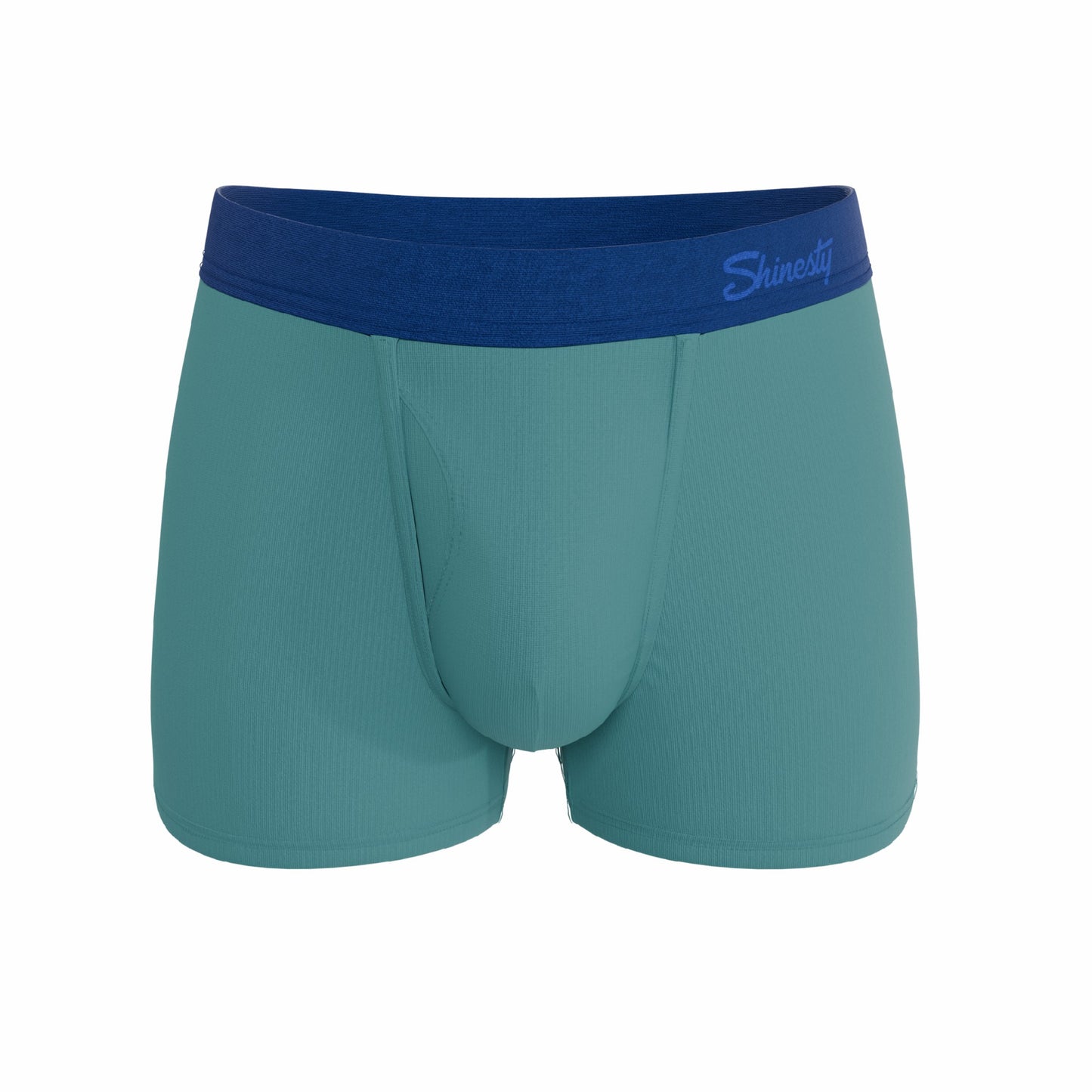 Shinesty Teal Men's Ball Hammock® Pouch Trunk Underwear - The Curacao
