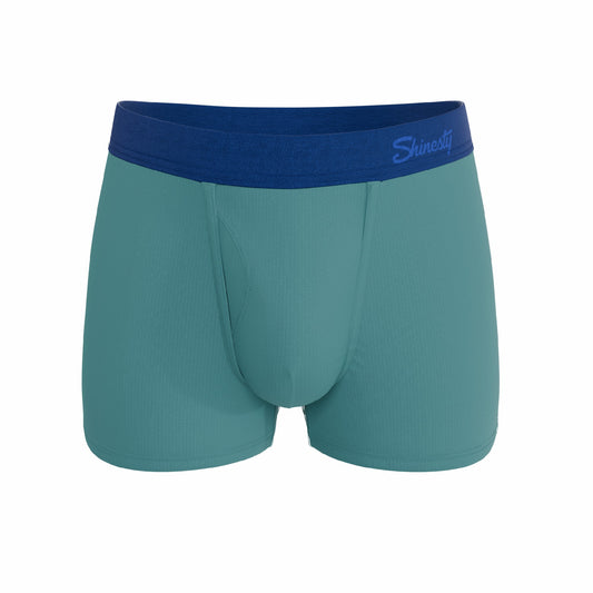 Shinesty Teal Men's Ball Hammock® Pouch Trunk Underwear - The Curacao