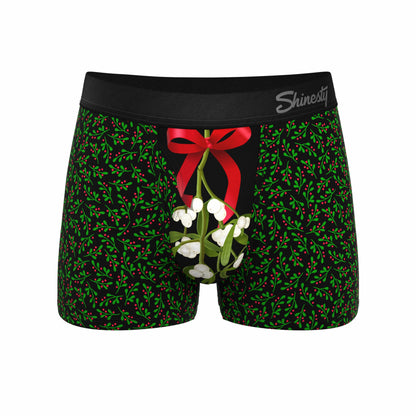 Shinesty Men's Ball Hammock® Pouch Trunk Underwear - Mistletoe