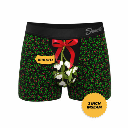 Shinesty Men's Ball Hammock® Pouch Trunk Underwear - Mistletoe