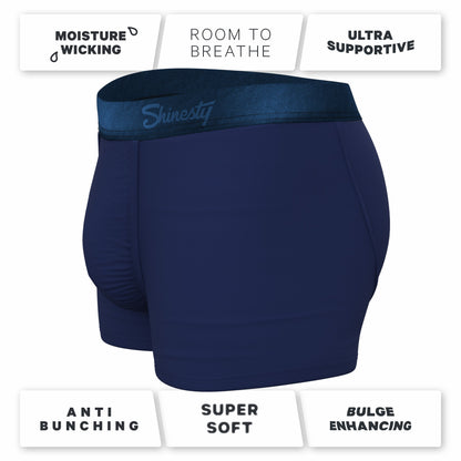 Shinesty Tonal Navy Men's Ball Hammock® Pouch Trunk Underwear - The Navy Jones