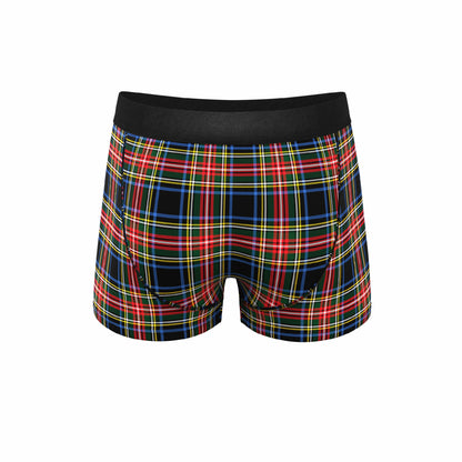 Shinesty Men's Ball Hammock® Pouch Trunk Underwear - Holiday Tartan Plaid