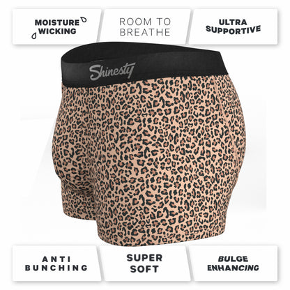 Shinesty Men's Ball Hammock® Pouch Trunk Underwear - Leopard Print