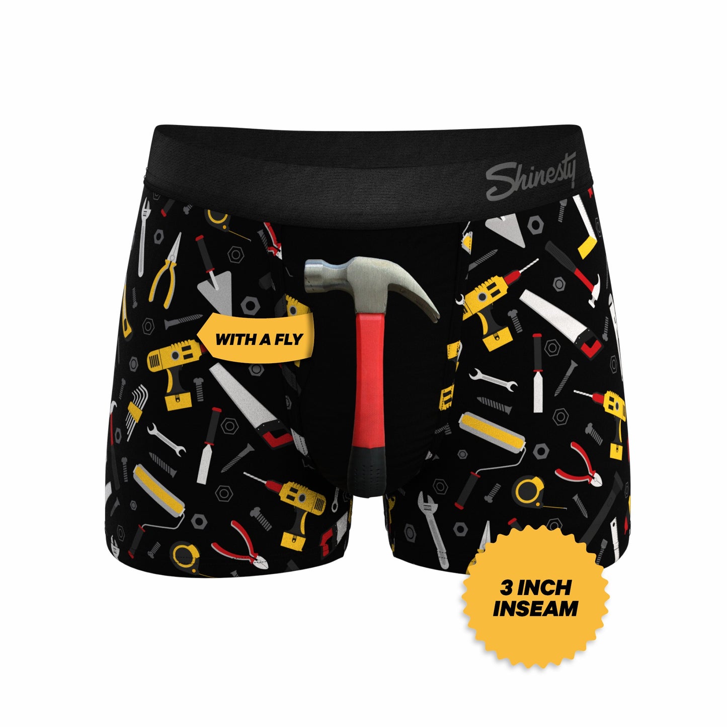 Shinesty Men's Ball Hammock® Pouch Trunk Underwear - Hammer and Tools