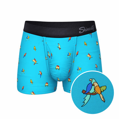 Shinesty Parrot Men's Ball Hammock® Pouch Trunk Underwear - The Tweet Yourself