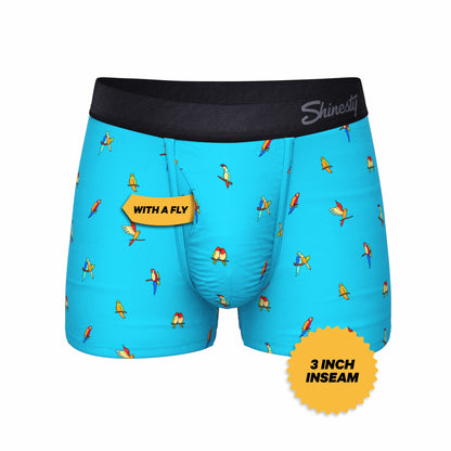 Shinesty Parrot Men's Ball Hammock® Pouch Trunk Underwear - The Tweet Yourself