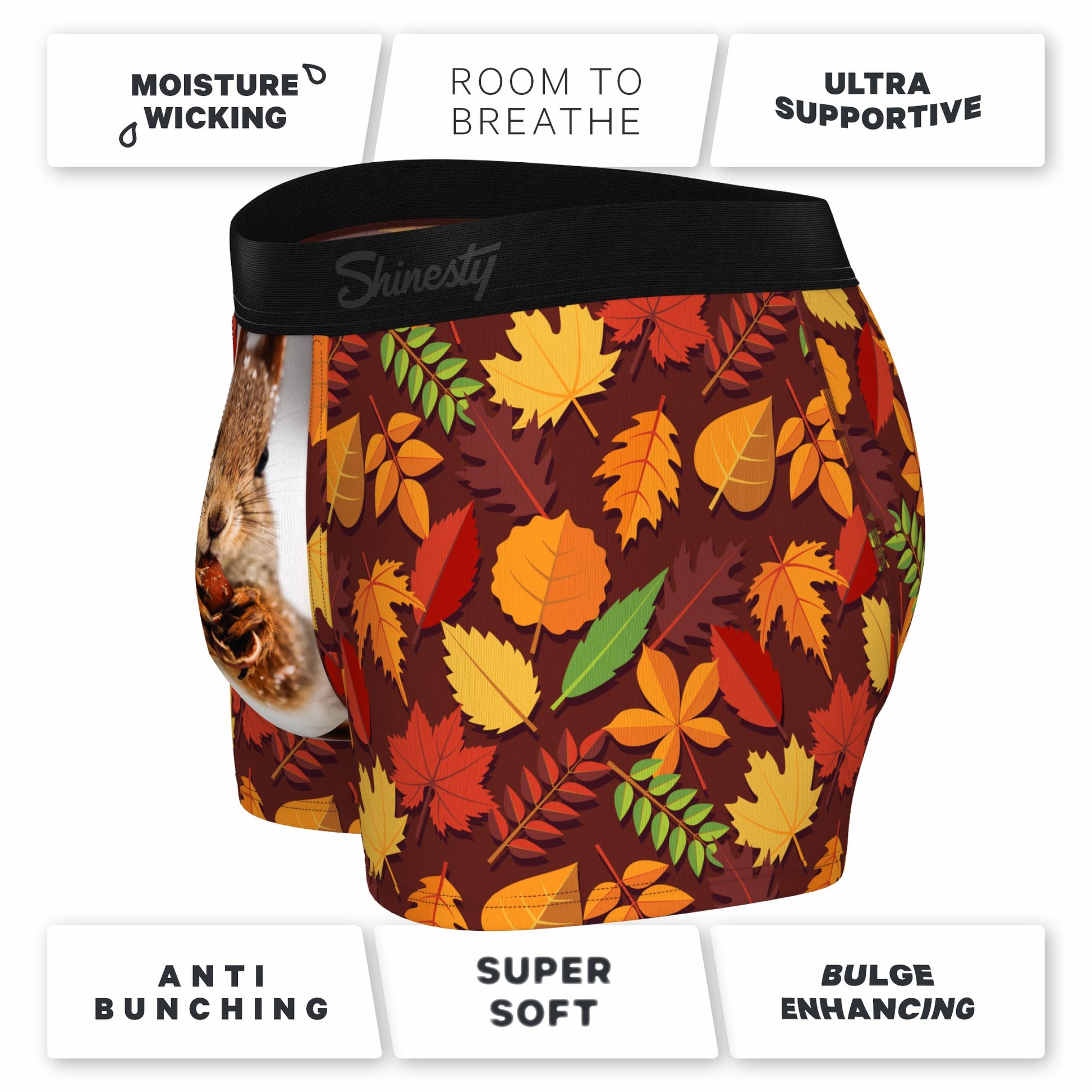 Shinesty Men's Ball Hammock® Pouch Trunk Underwear - Squirrel