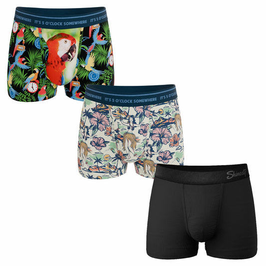 Shinesty Ball Hammock® Pouch Trunks Underwear 3 Pack - Margaritaville® x Shinesty 2026