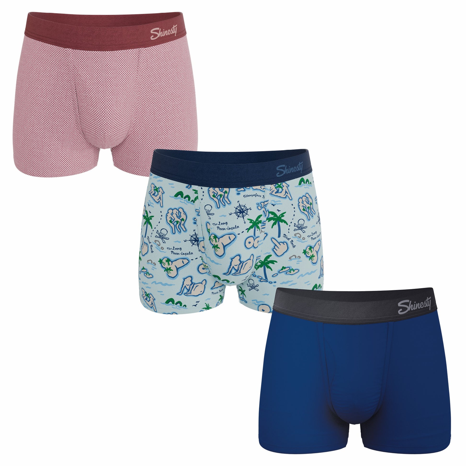 Shinesty Ball Hammock® Pouch Trunks Underwear 3 Pack - The Summer Bundle