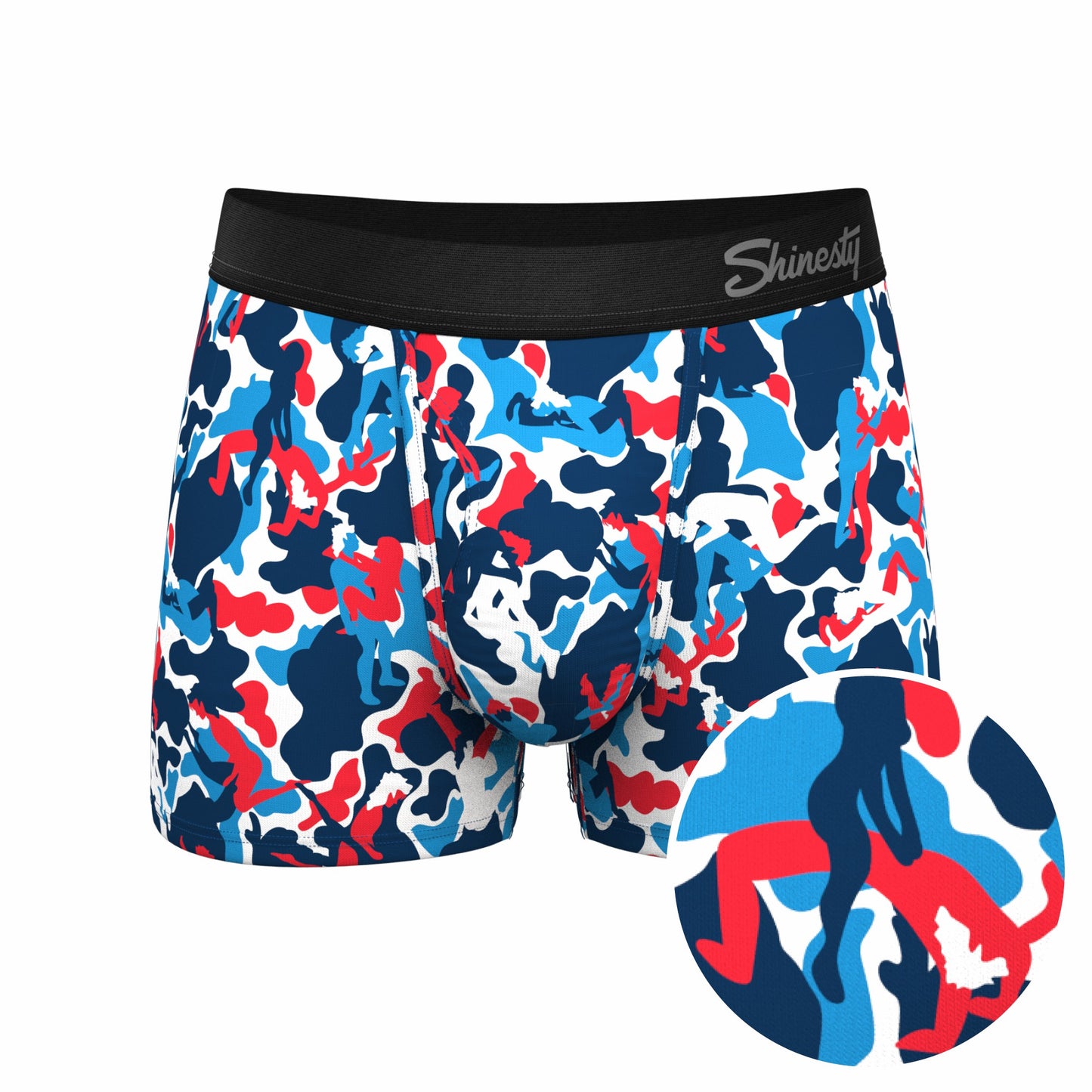 Shinesty Men's Ball Hammock® Pouch Trunk Underwear - USA Camouflage