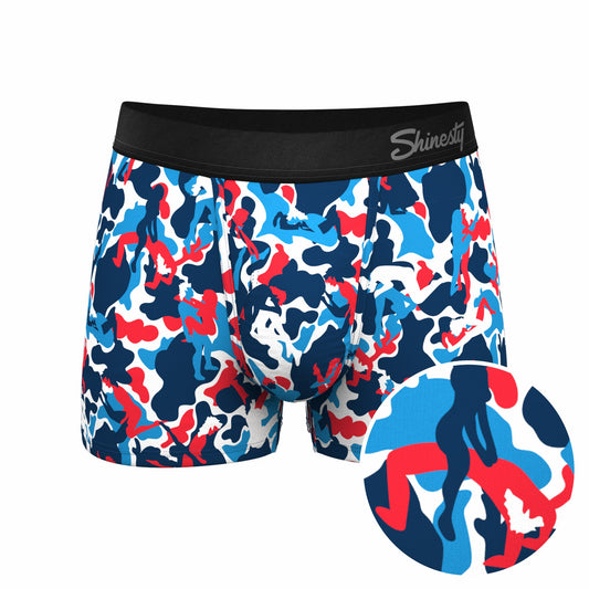 Shinesty Men's Ball Hammock® Pouch Trunk Underwear - USA Camouflage