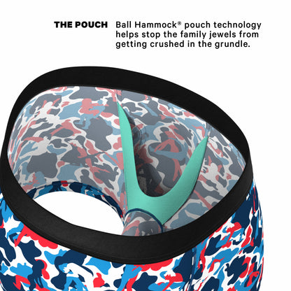 Shinesty Men's Ball Hammock® Pouch Trunk Underwear - USA Camouflage