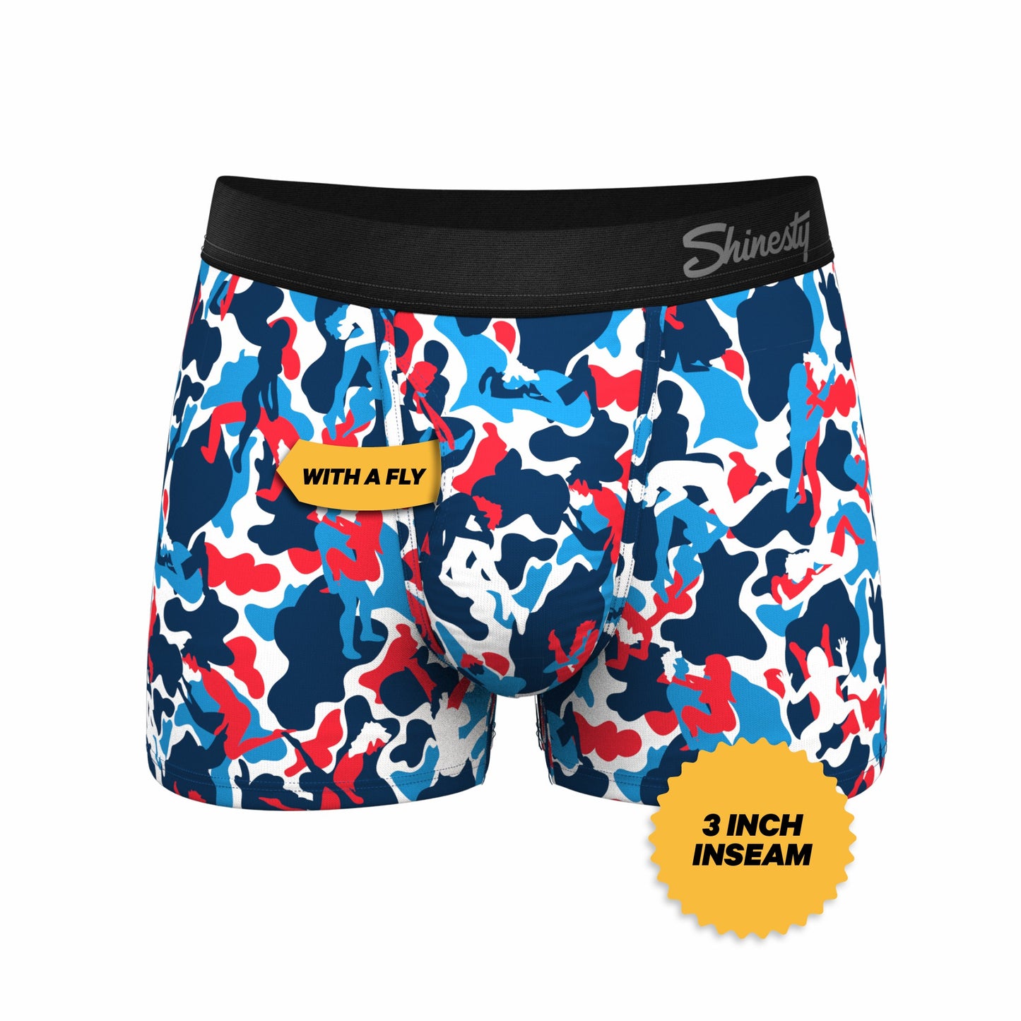 Shinesty Men's Ball Hammock® Pouch Trunk Underwear - USA Camouflage