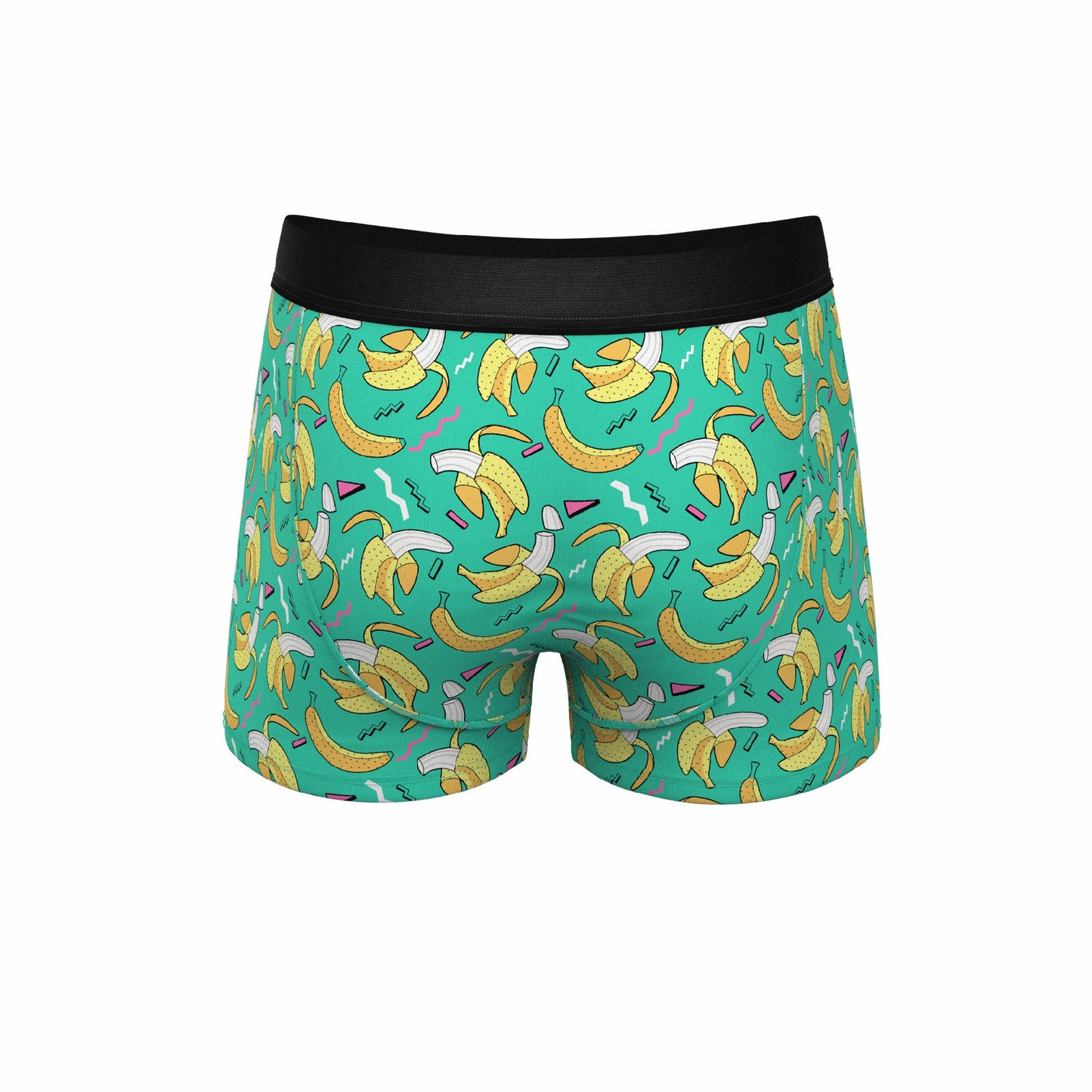 Shinesty Men's Ball Hammock® Pouch Trunk Underwear - Retro Banana