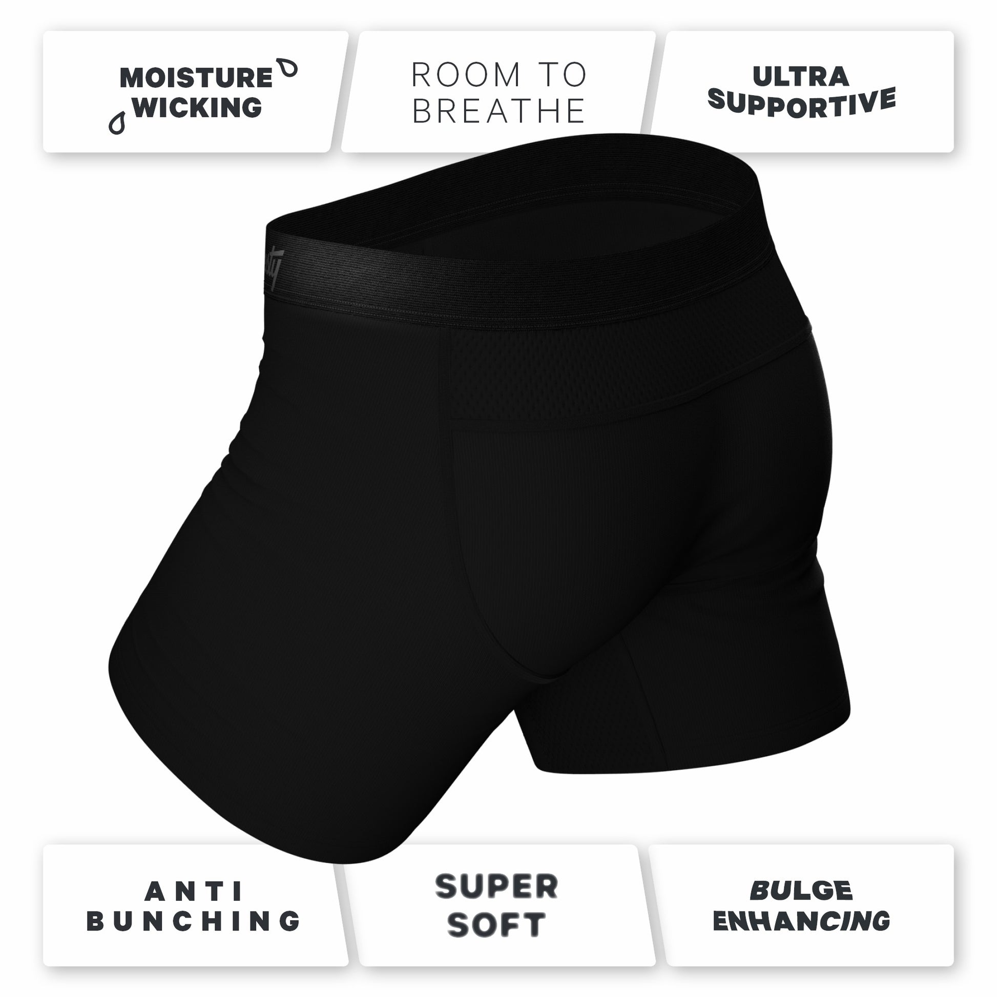 Shinesty Funny Wedding Weekend Ball Hammock® Boxer Brief 3 Pack - The Black Tie Wedding