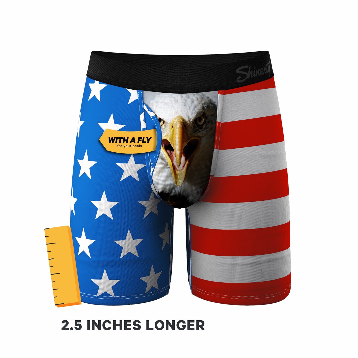 Shinesty Long Leg Ball Hammock® Pouch Boxers With Fly 3 Pack - The Panty Dropper