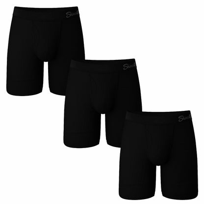 Shinesty Black Long Leg Ball Hammock® Pouch Underwear Pack - The Ash and Ember