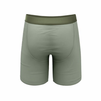 Shinesty Long Leg Ball Hammock® Pouch Underwear With Fly 5 Pack - Olive