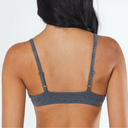 Shinesty Wireless Triangle Bralette - Heather Charcoal