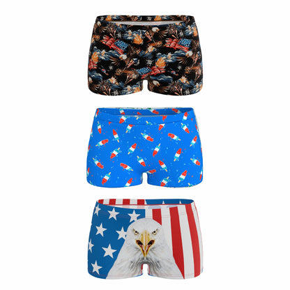 Shinesty Boyshort Underwear 3 Pack - The Independance Bundle