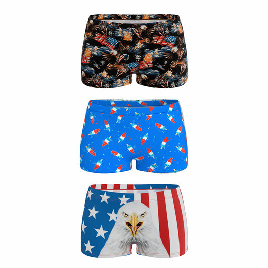 Shinesty Boyshort Underwear 3 Pack - The Independance Bundle