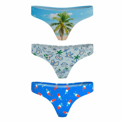 Shinesty MicroModal Thong 3 Pack - The Women Summer Bundle