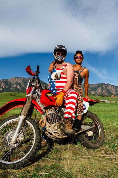 Shinesty Men's Bib Overalls - Men's Eagle Stars Stripes