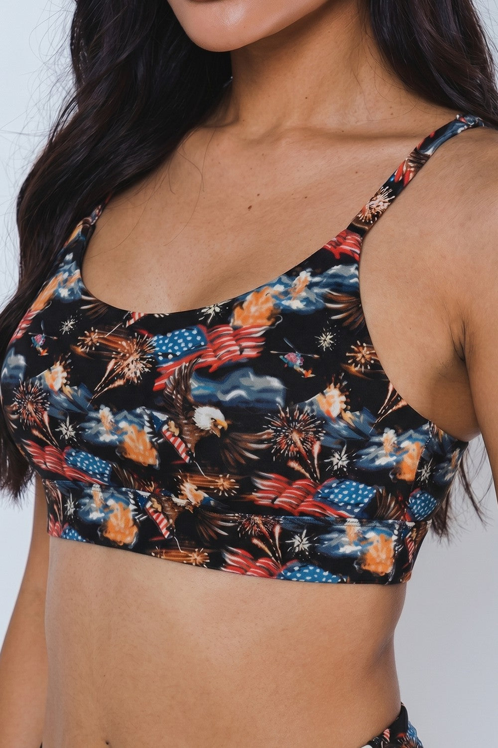 Shinesty Bralette - Americana Eagles