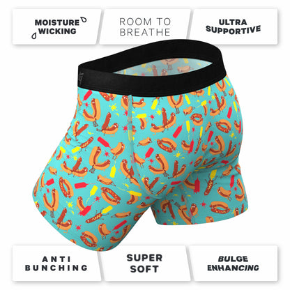 Shinesty Hot Dogs Ball Hammock® Pouch Underwear - The Use A Condiment