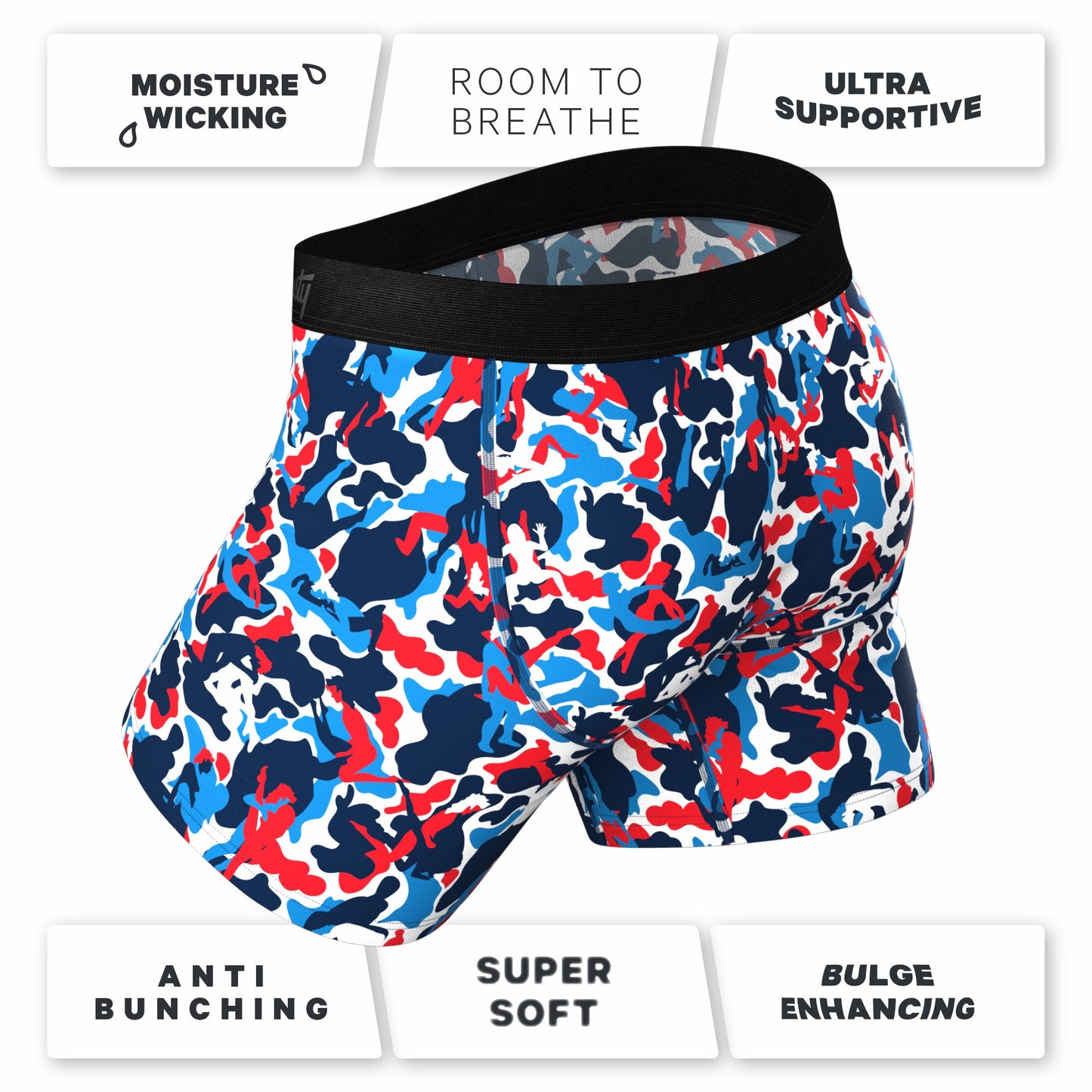 Shinesty Ball Hammock® Pouch Underwear - USA Camouflage