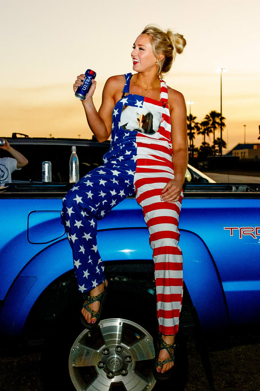 Shinesty American Flag Overalls - The Screamin Eagles