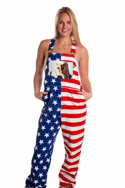Shinesty American Flag Overalls - The Screamin Eagles