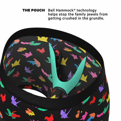 Shinesty Ball Hammock® Pouch Underwear With Fly - Origami