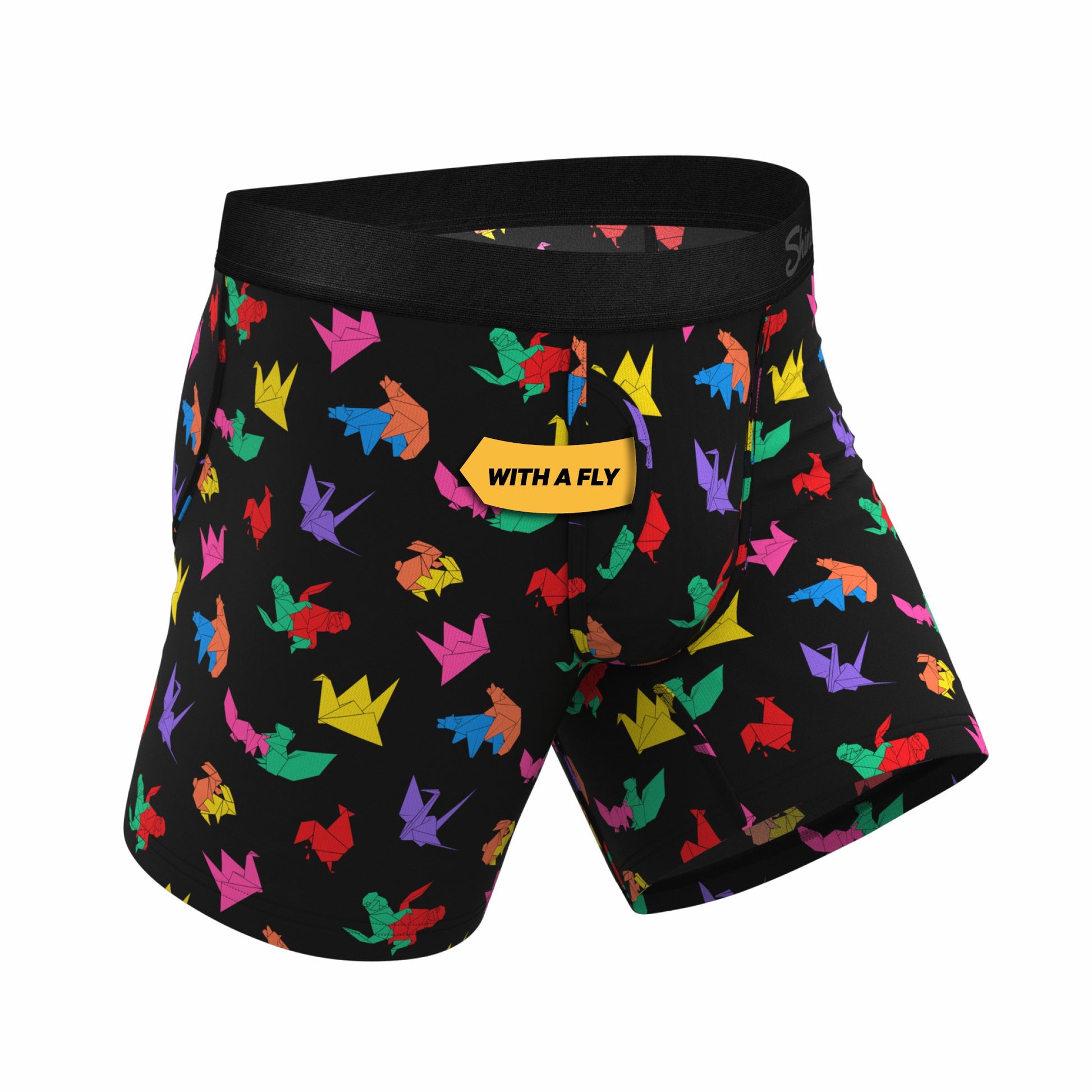 Shinesty Ball Hammock® Pouch Underwear With Fly - Origami