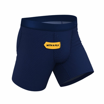 Shinesty Ball Hammock® Pouch Underwear With Fly - Micro Dots