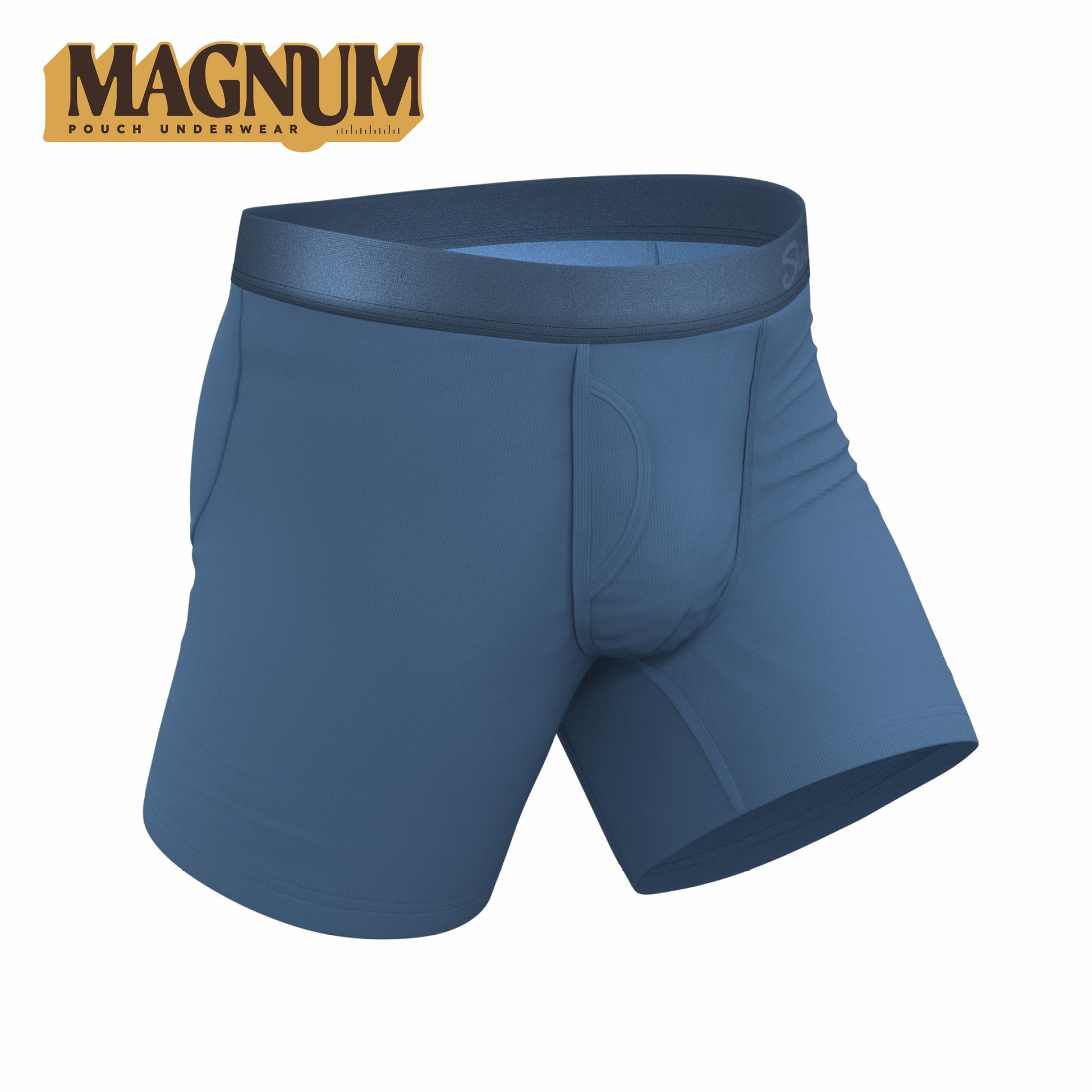 Shinesty Ball Hammock® Magnum Big Pouch Underwear - Slate Blue