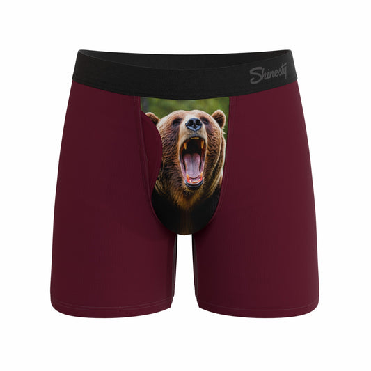 Shinesty Ball Hammock® Magnum Big Pouch Underwear - Grizzly Bear